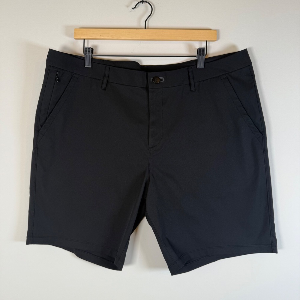 Public Rec Performance Golf Shorts Size 38 Black Stretch Chino Arhleisure